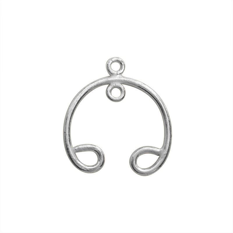Silver Overlay Chandelier Earring Finding 22X18MM